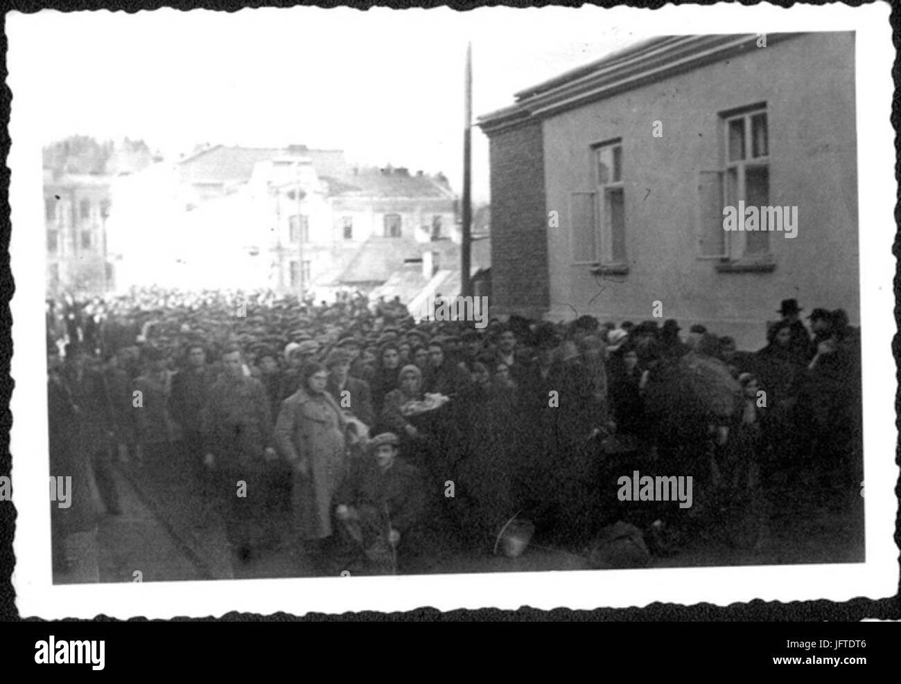 00016 Sanok Wałowa Straße Polen Deportation der Juden in die sowjetische Ukraine im Jahr 1939. Stockfoto