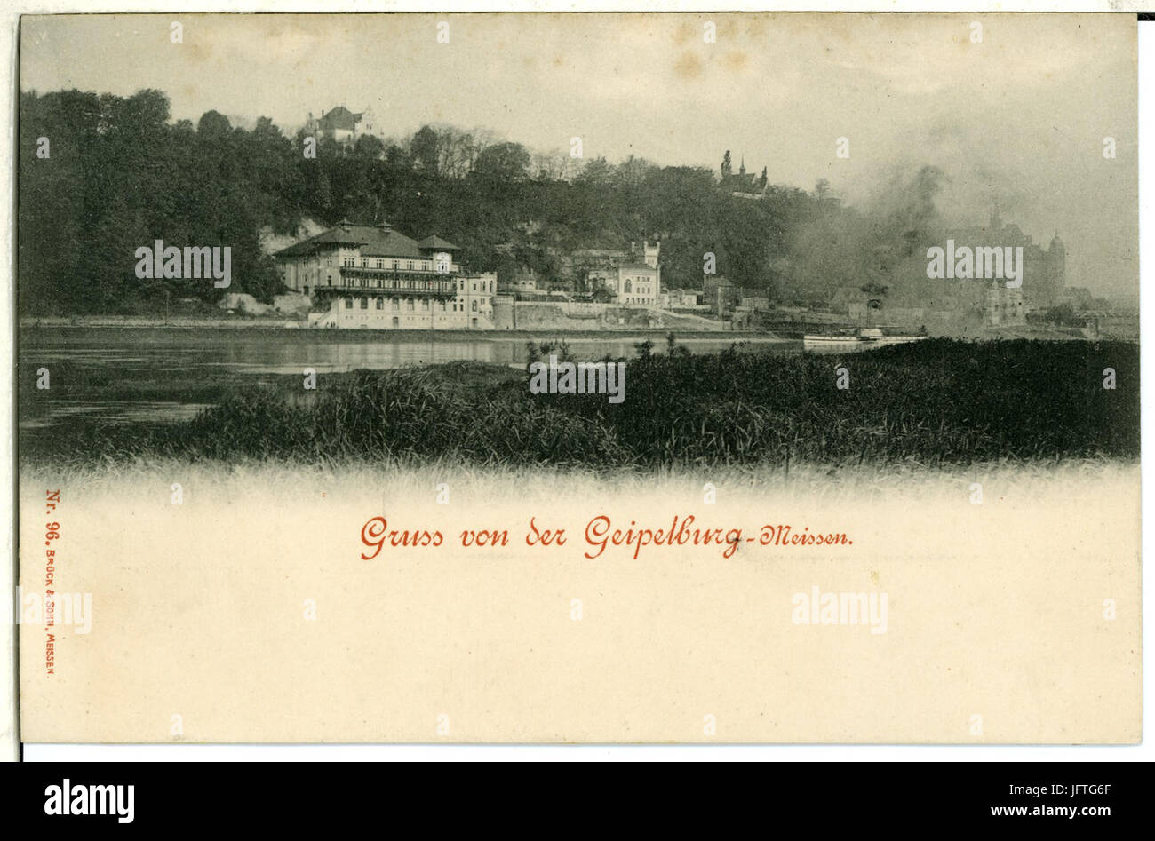 00096-Meißen-1898-Geipelburg-Brück & Sohn Kunstverlag Stockfoto