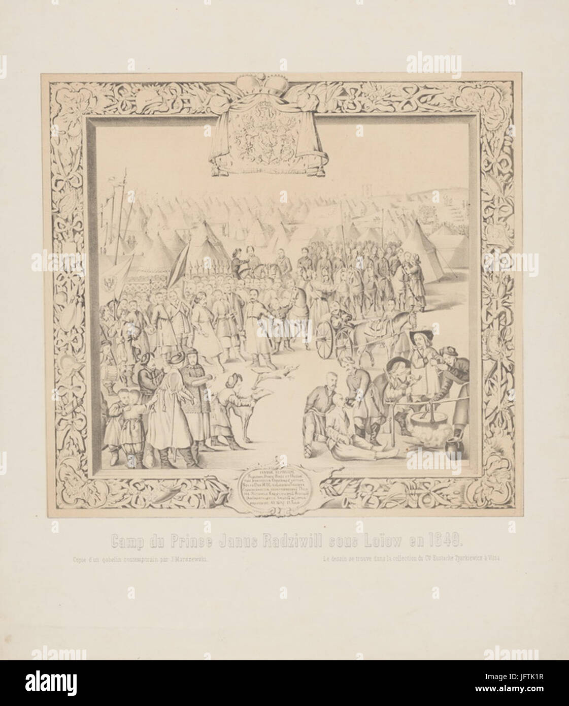 Łojeŭ, JanuC5A1 Radzivił. D09BD0BED0B5D19E, D0AFD0BDD183D188 D0A0D0B0D0B4D0B7D196D0B2D196D0BB (XIX) Stockfoto