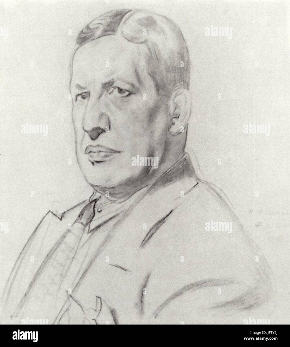 D09FD0BED180D182D180D0B5D182 D09D. D0A4. D09CD0BED0BDD0B0D185D0BED0B2D0B0 (1926) Stockfoto