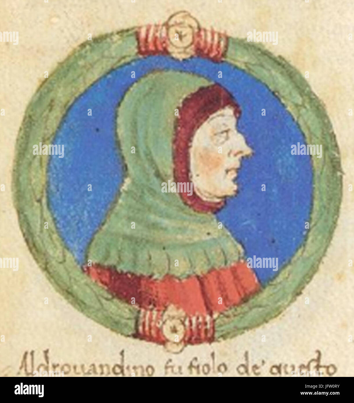 Aldobrandino ich d Este Stockfoto