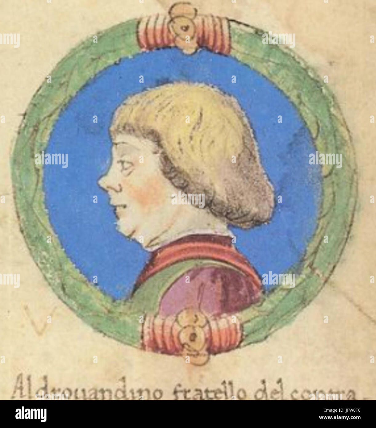 Aldobrandino II d Este Stockfoto