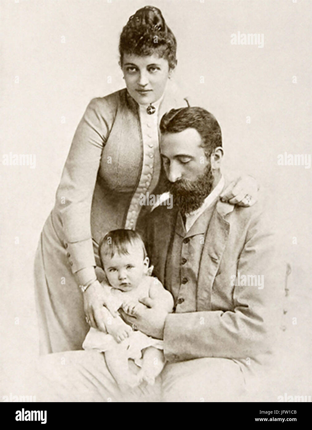 Alexander i. von Bulgarien s Familie Stockfoto