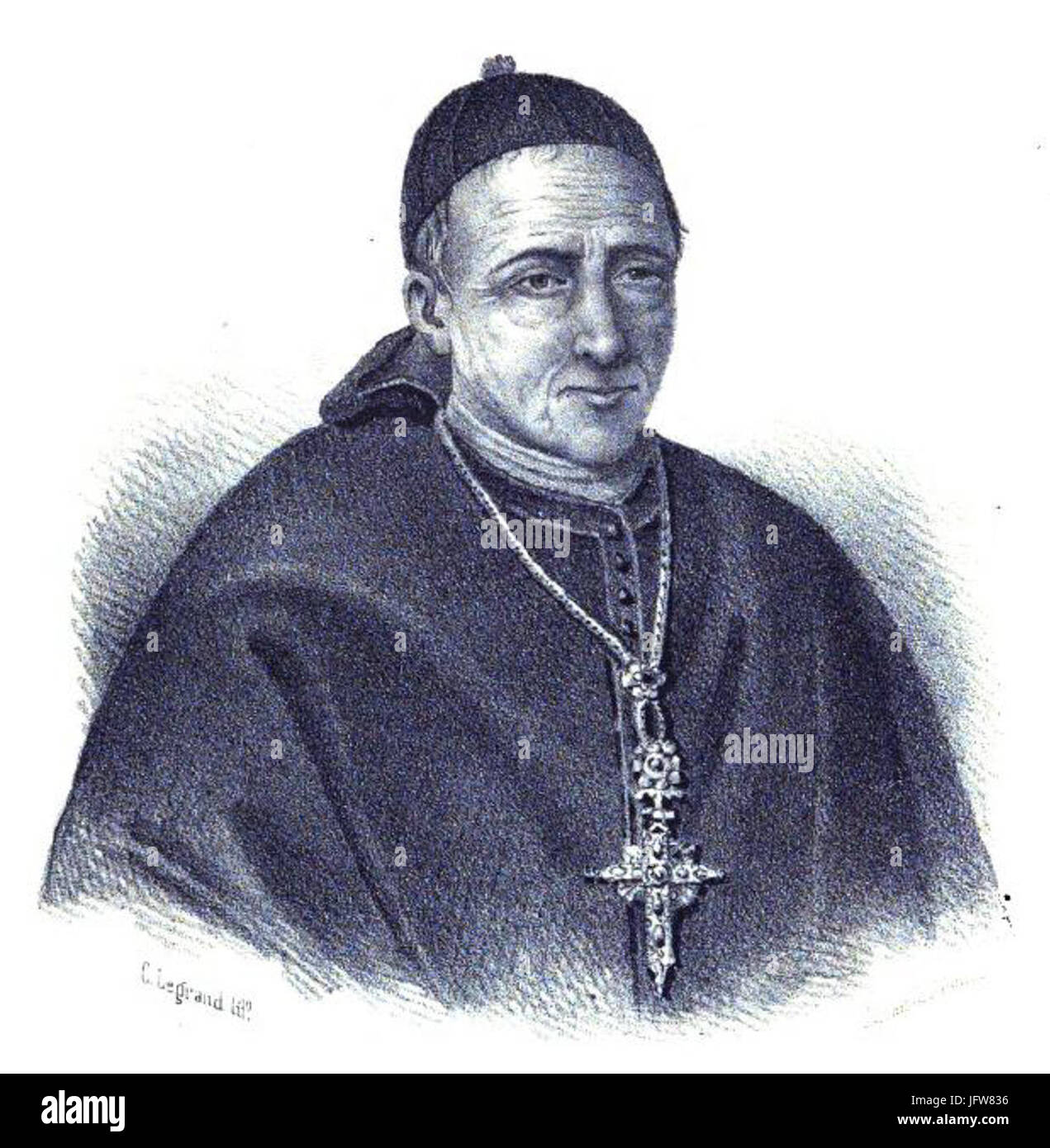 Antonio Sánchez Matas.Abad de Alcalá la Real Stockfoto