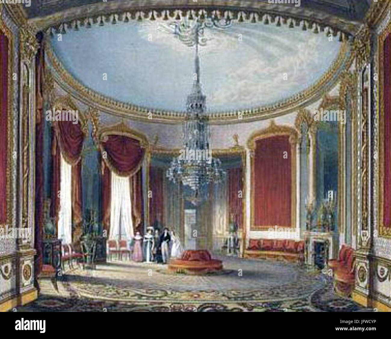 Brighton Grand Salon von Nash s Ansichten bearbeitet Stockfoto