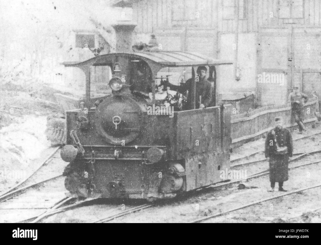 Brünn, Vozovna Pisơ3A1rky, Lokomotiva ơ48D. 10 (Mezi 1889 ein 1900) Stockfoto