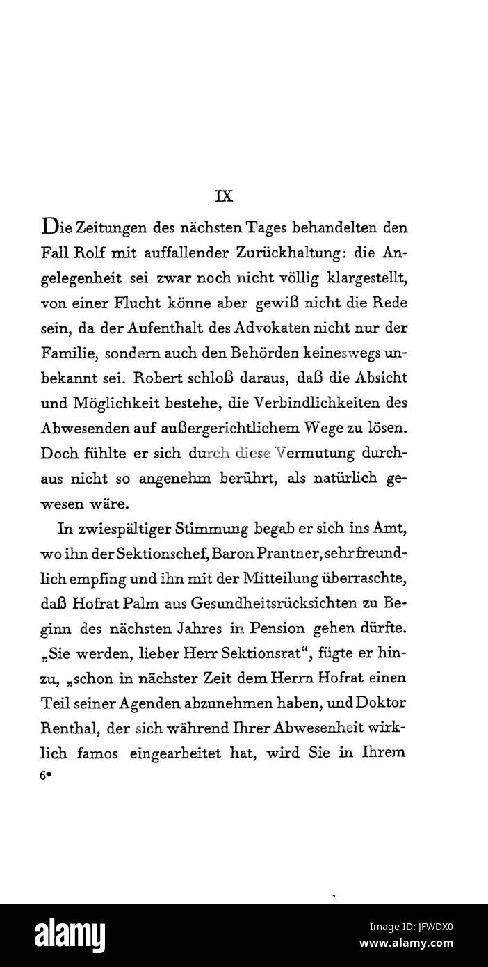 Arthur Schnitzler - Flucht in Die Finsternis - 083 Stockfoto