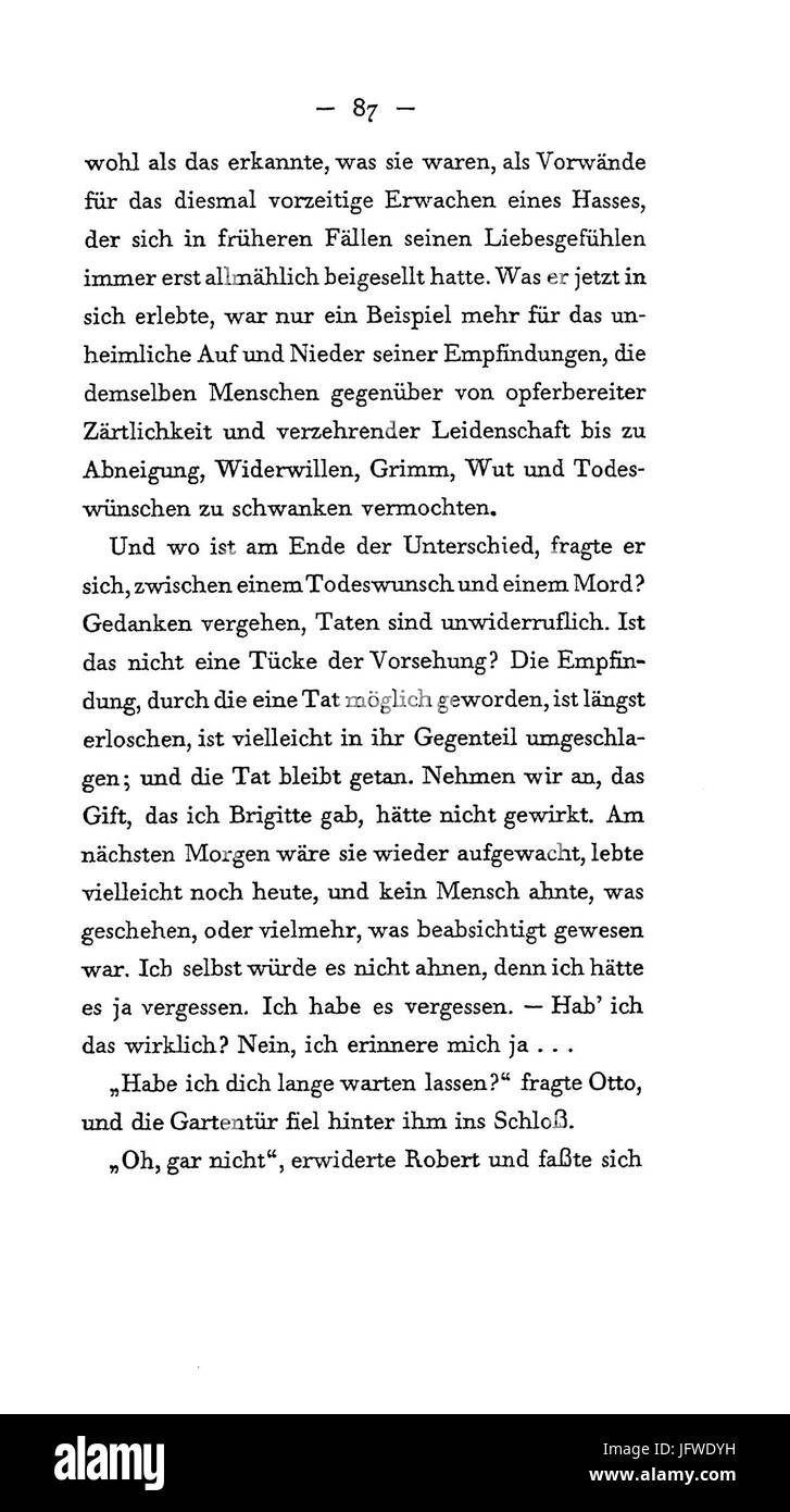 Arthur Schnitzler - Flucht in Die Finsternis - 087 Stockfoto