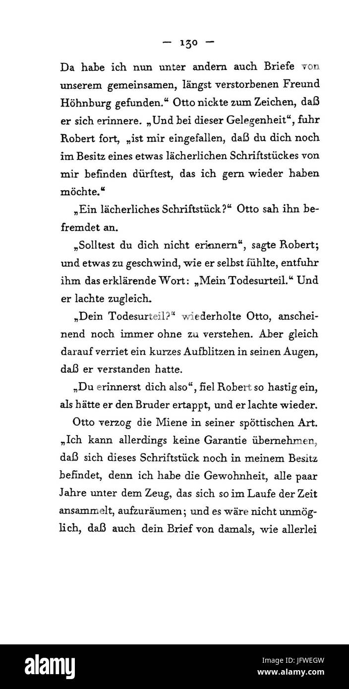 Arthur Schnitzler - Flucht in Die Finsternis - 130 Stockfoto