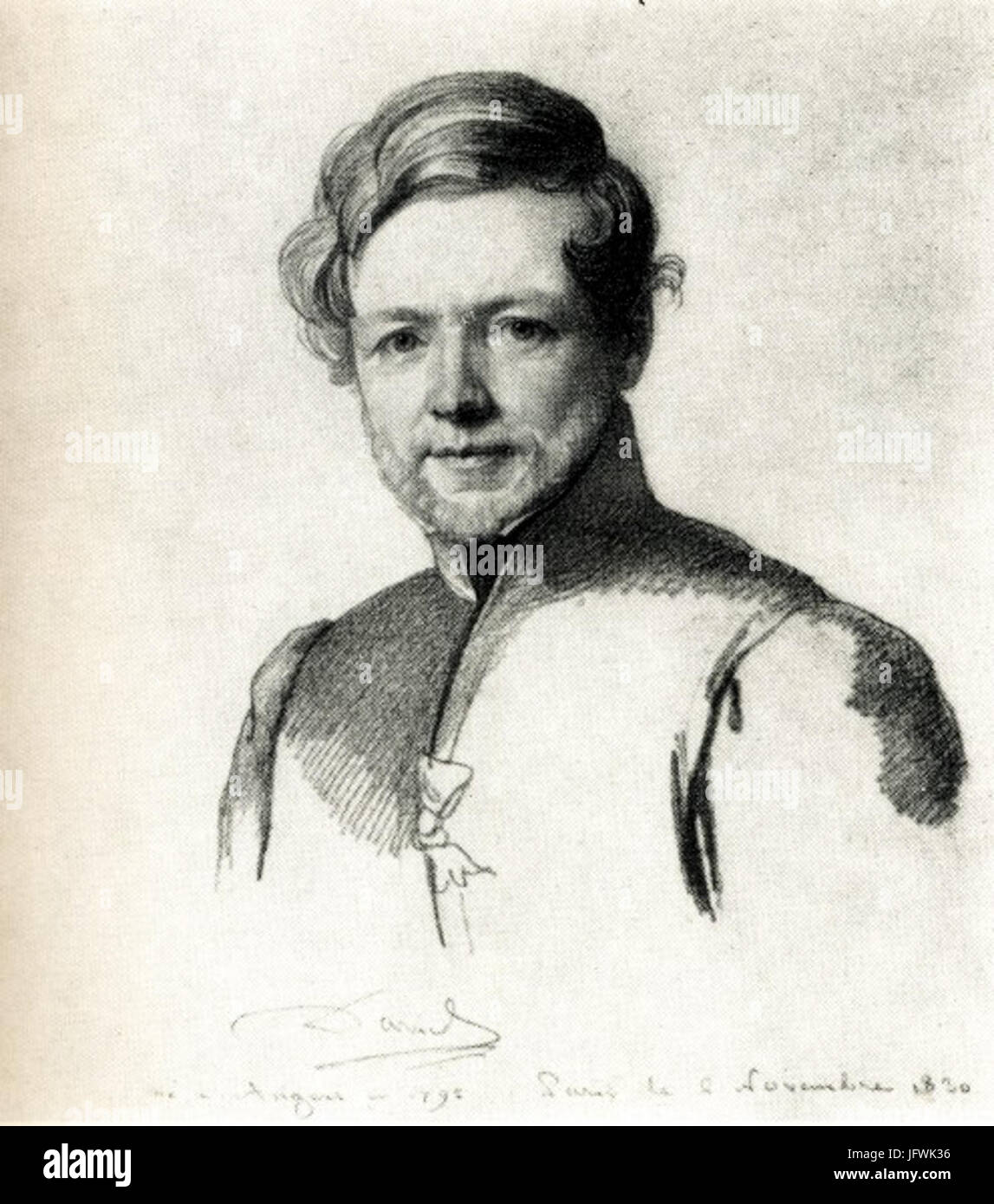 Carl Christian Vogel von Vogelstein - Pierre Jean David D Angers Stockfoto