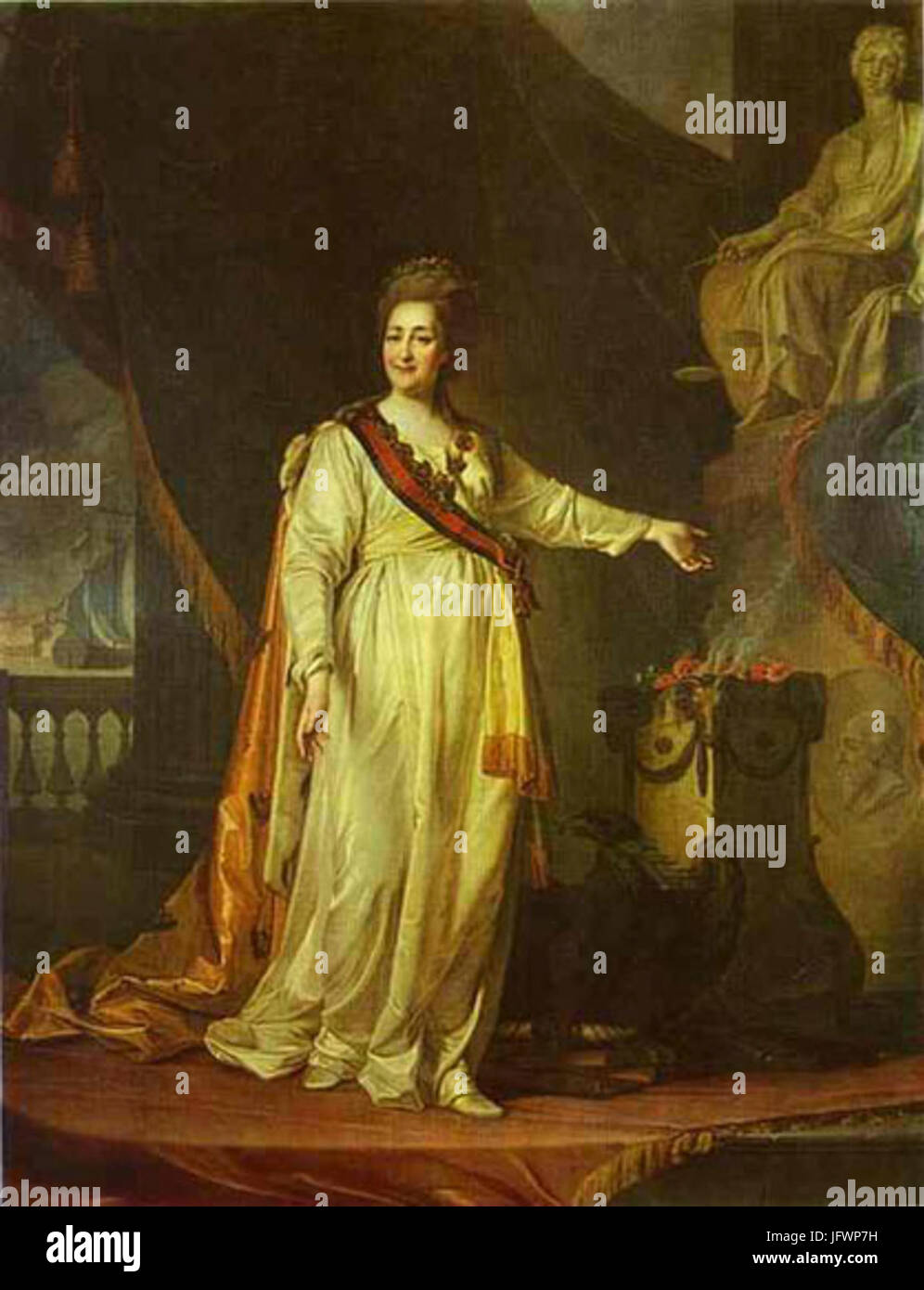 Katharina II. die Legislatress von D.Levitskiy 281783 russische museum29 Stockfoto