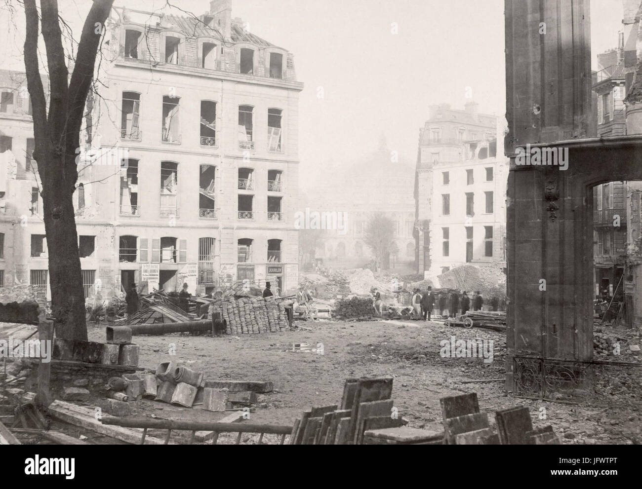 Charles Marville, Percement de l'avenue de l ' Opera, ca. 1853-70 Stockfoto
