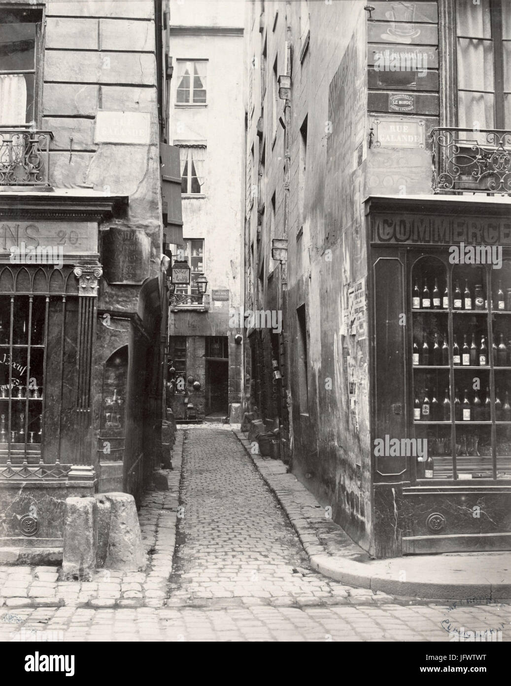 Charles Marville, Rue Jacinthe, De La Rue Galande, ca. 1853-70 Stockfoto