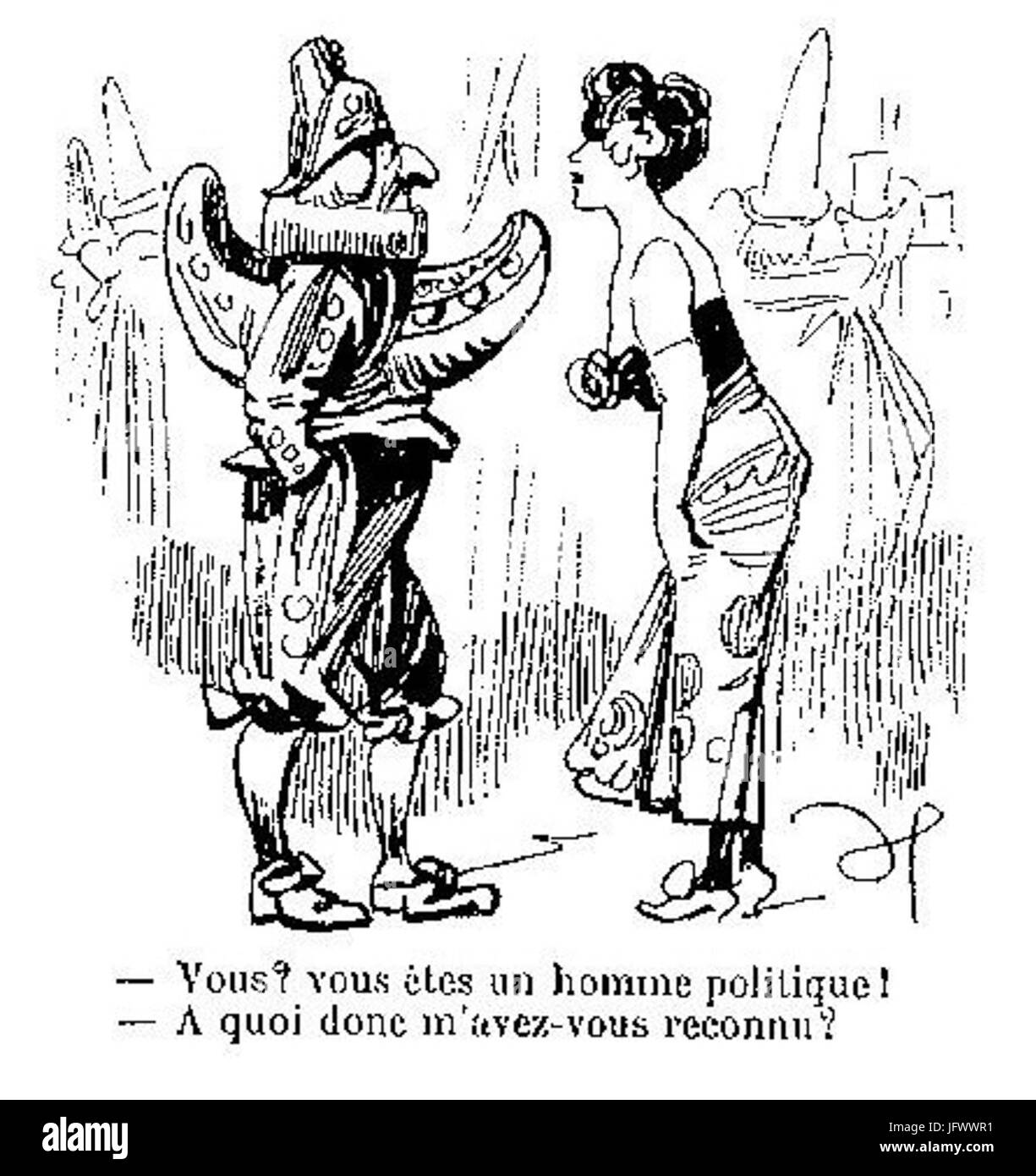 Au bal Masqué En 1905 Par Henriot Stockfoto