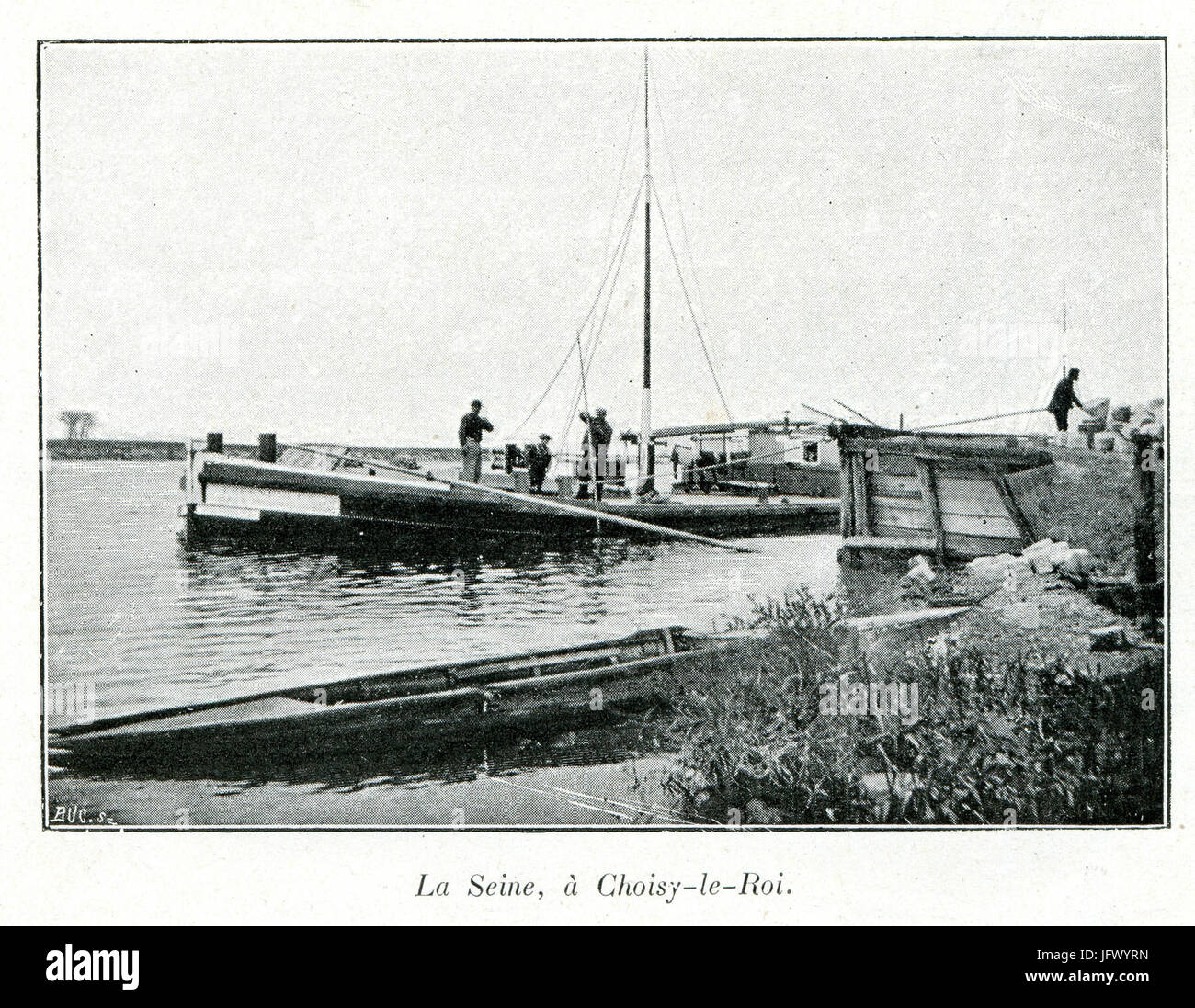 Clément Maurice Paris En Plein Air, BUC, 1.897.001 La Seine À Choisy-le-Roi Stockfoto