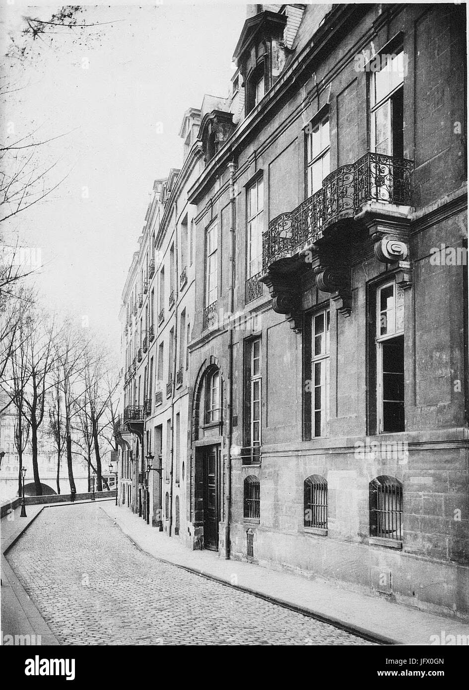 CMVP 1898 3 p29 Hotel de Lauzun Fassade Stockfoto