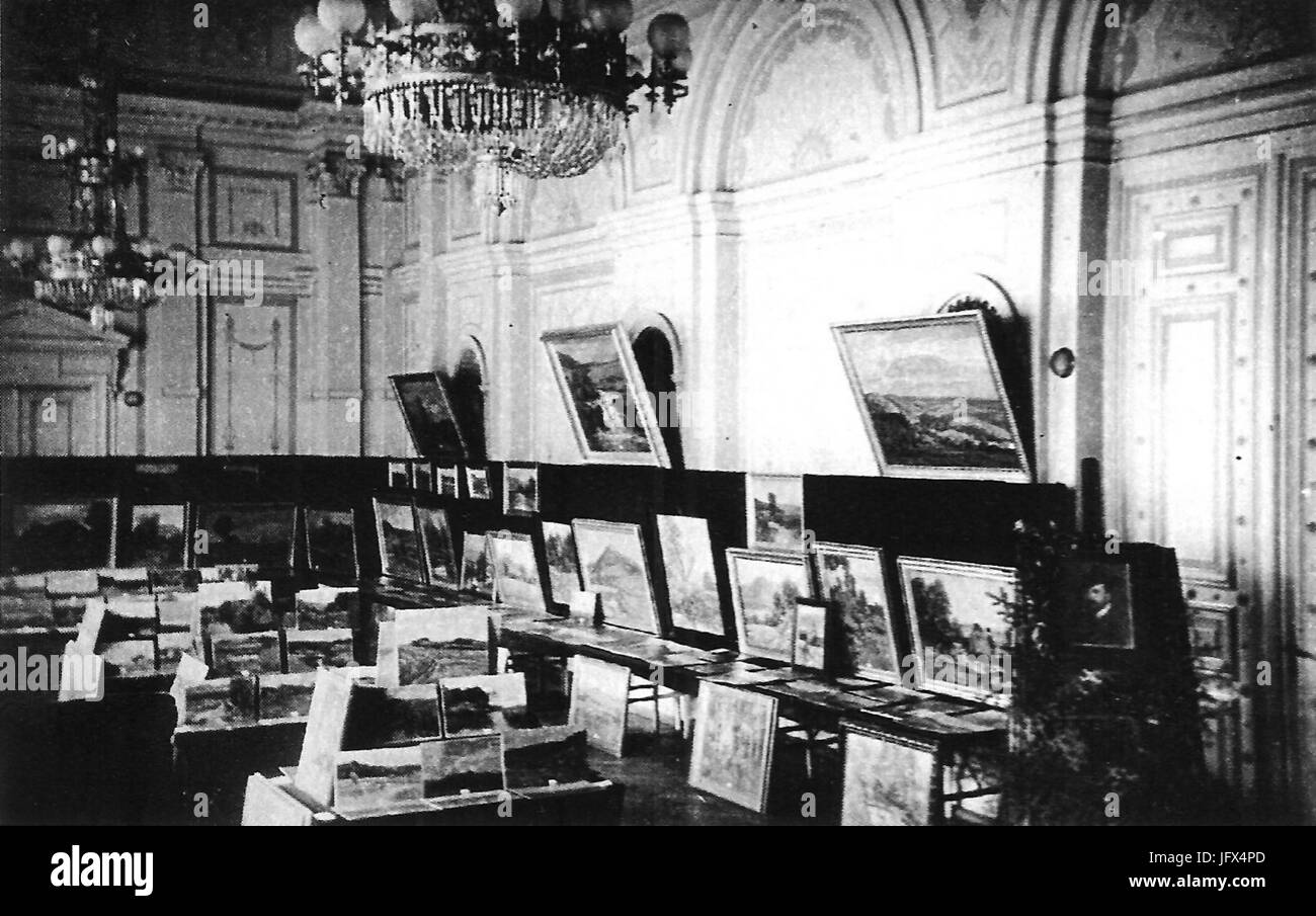 Ausstellung der Gemälde Karl Schickhardts Vor Versteigerung 4.1933 (HSAeS46) Stockfoto