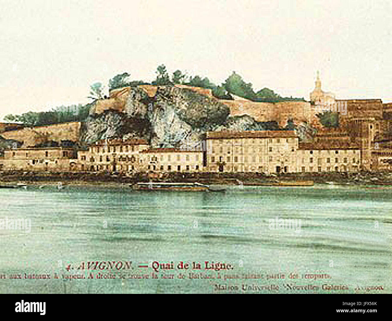 Avignon MH Bord du Rhône Stockfoto