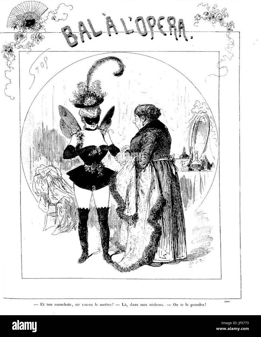 Bal de l'Opéra 1896-2 Stockfoto