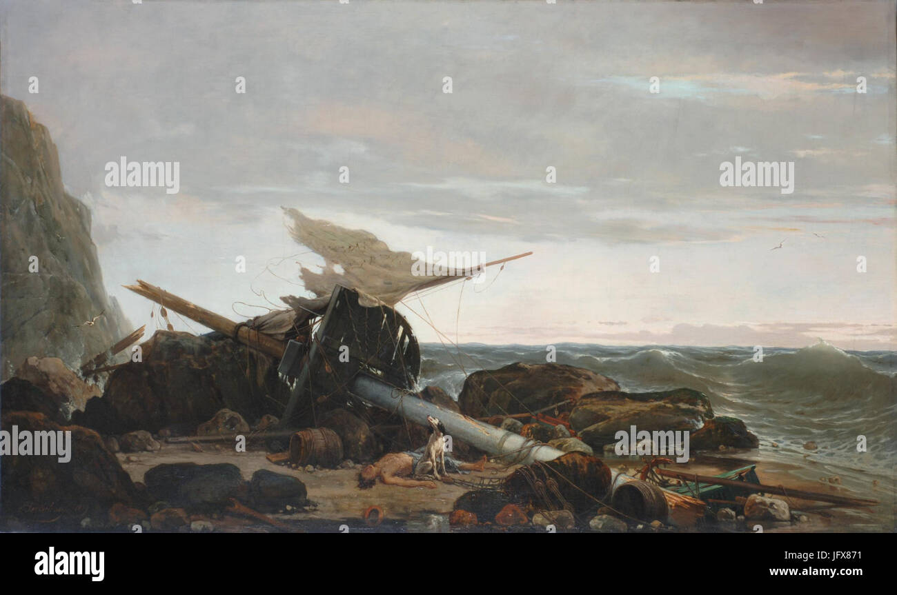 Barthélémy - Après la tempête Stockfoto