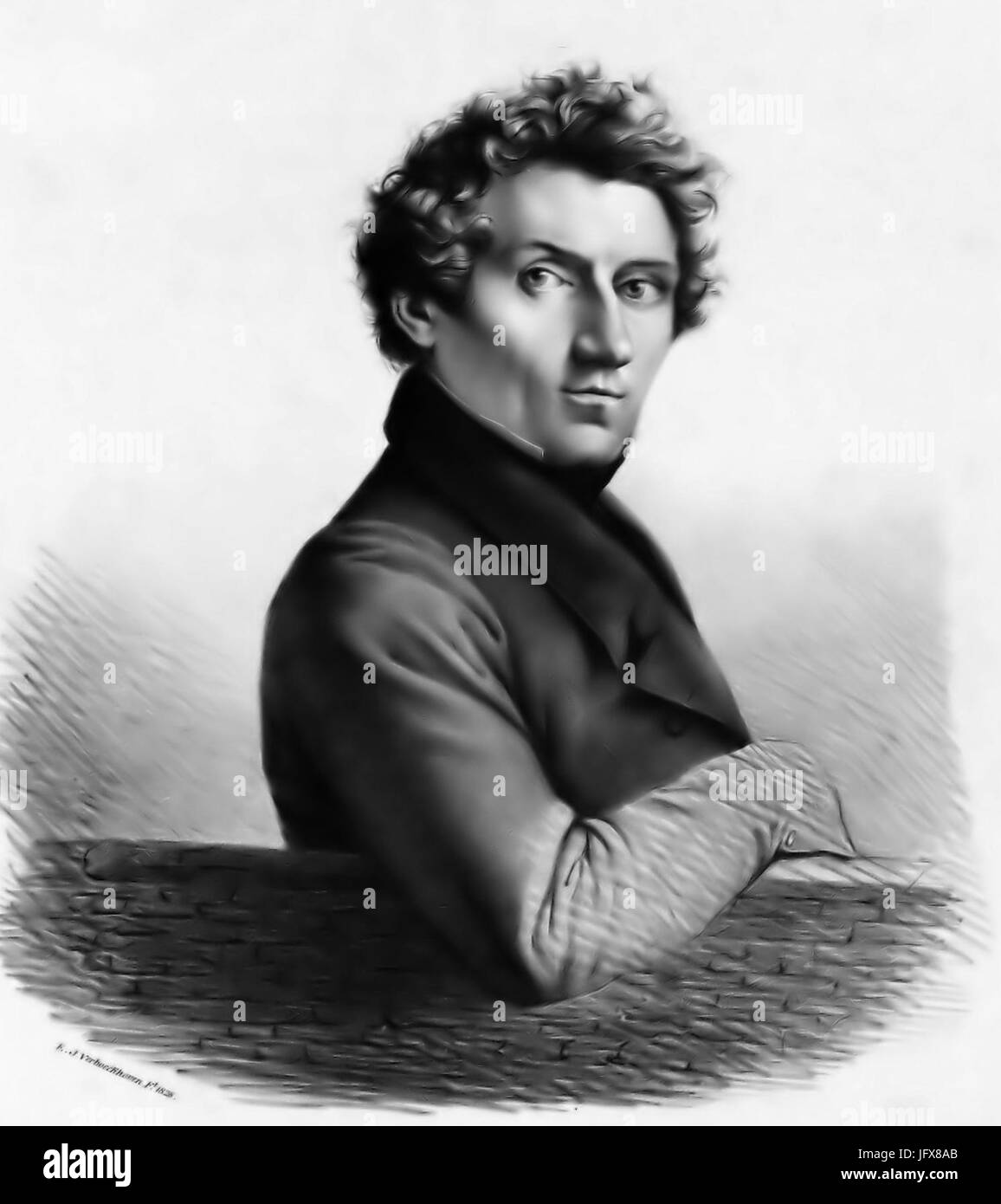 Bartholomäus Johannes van Hove, nach Eugène Joseph Verboeckhoeven Stockfoto