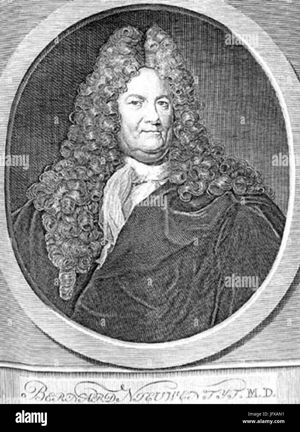 Bernard Nieuwentijt - Niederländischer Philosophen Und Mathematiker Stockfoto