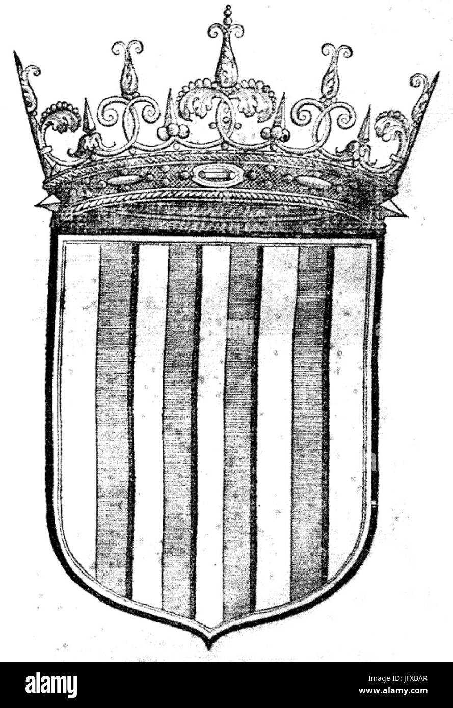 Armas del Reino de Aragón Stockfoto