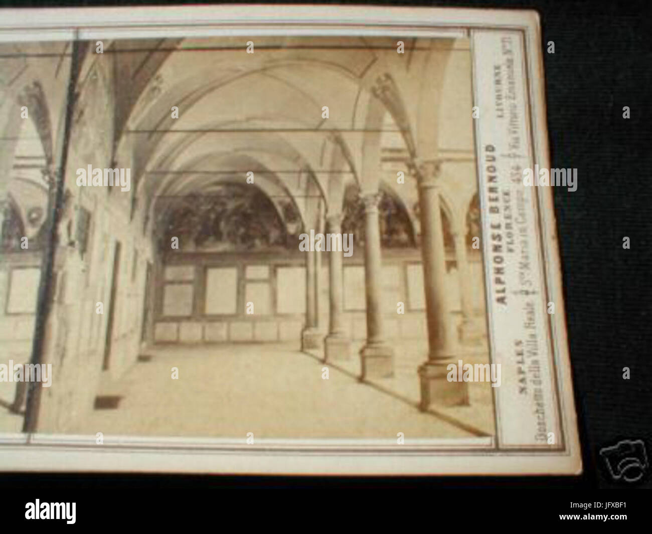 Bernoud Alphonse 281820-188929-Chiostro di S. A.... Firenze Stockfoto