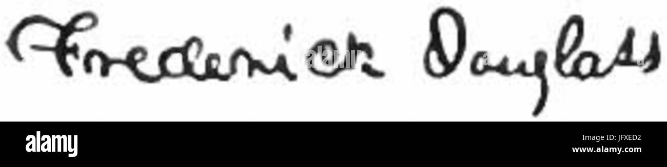 Appleton s Frederick Douglass Signatur Stockfoto