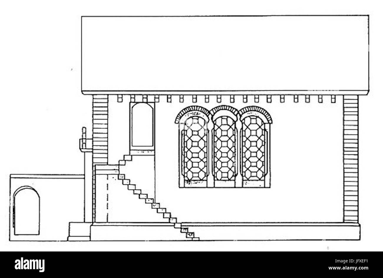 Birkenau 28Odenwald29 Synagoge 3 Stockfoto