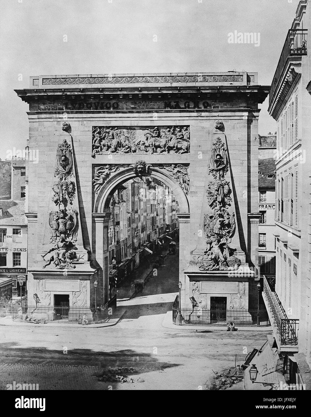 Bisson Frères, Porte Saint-Denis, ca. 1860 Stockfoto