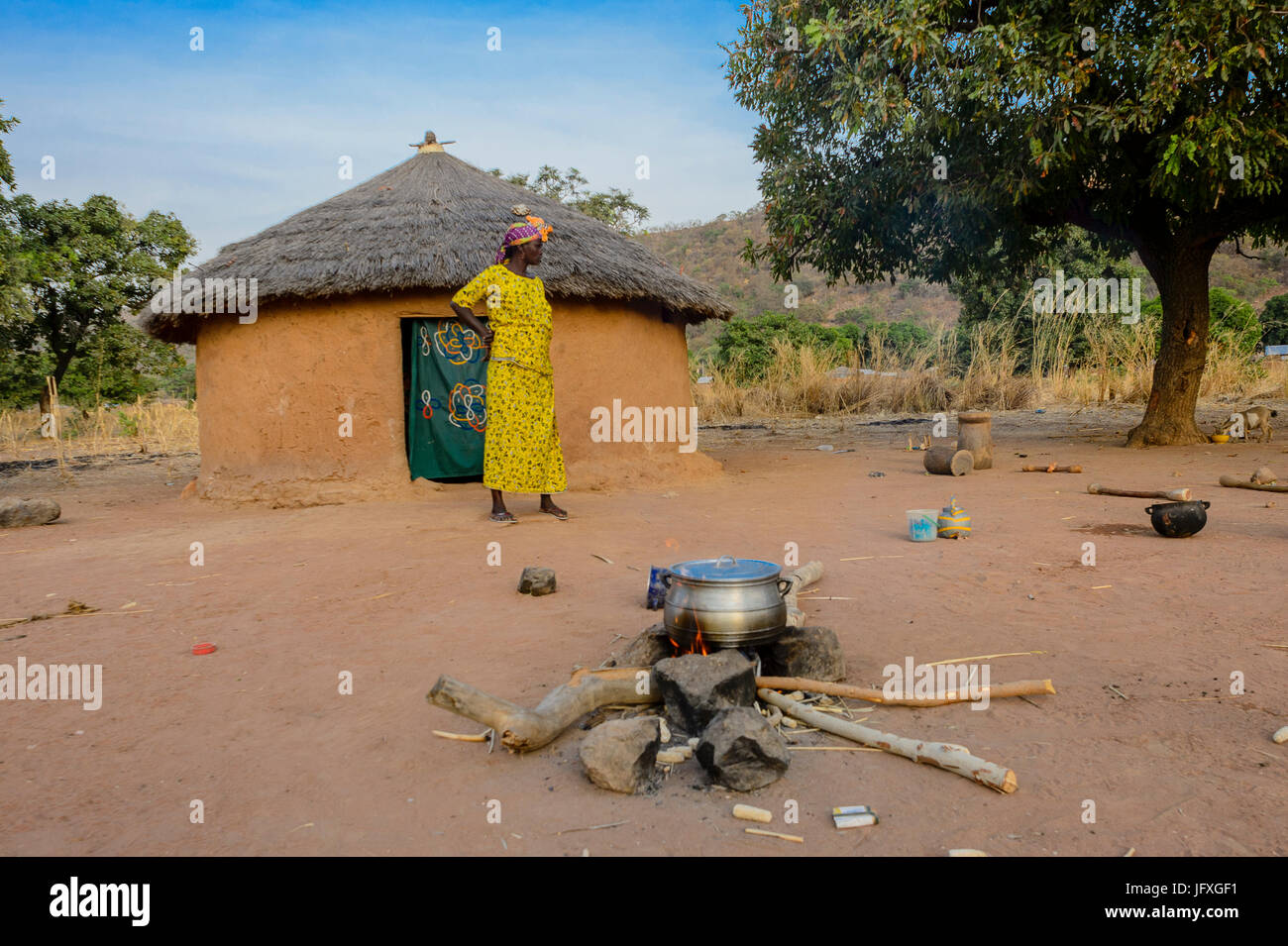 Funali Frau in Benin Stockfoto