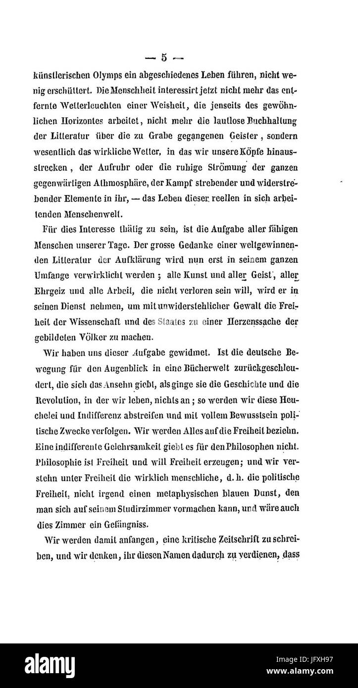 Deutsch Franz Jahrbücher (Ruge Marx) 005 Stockfoto