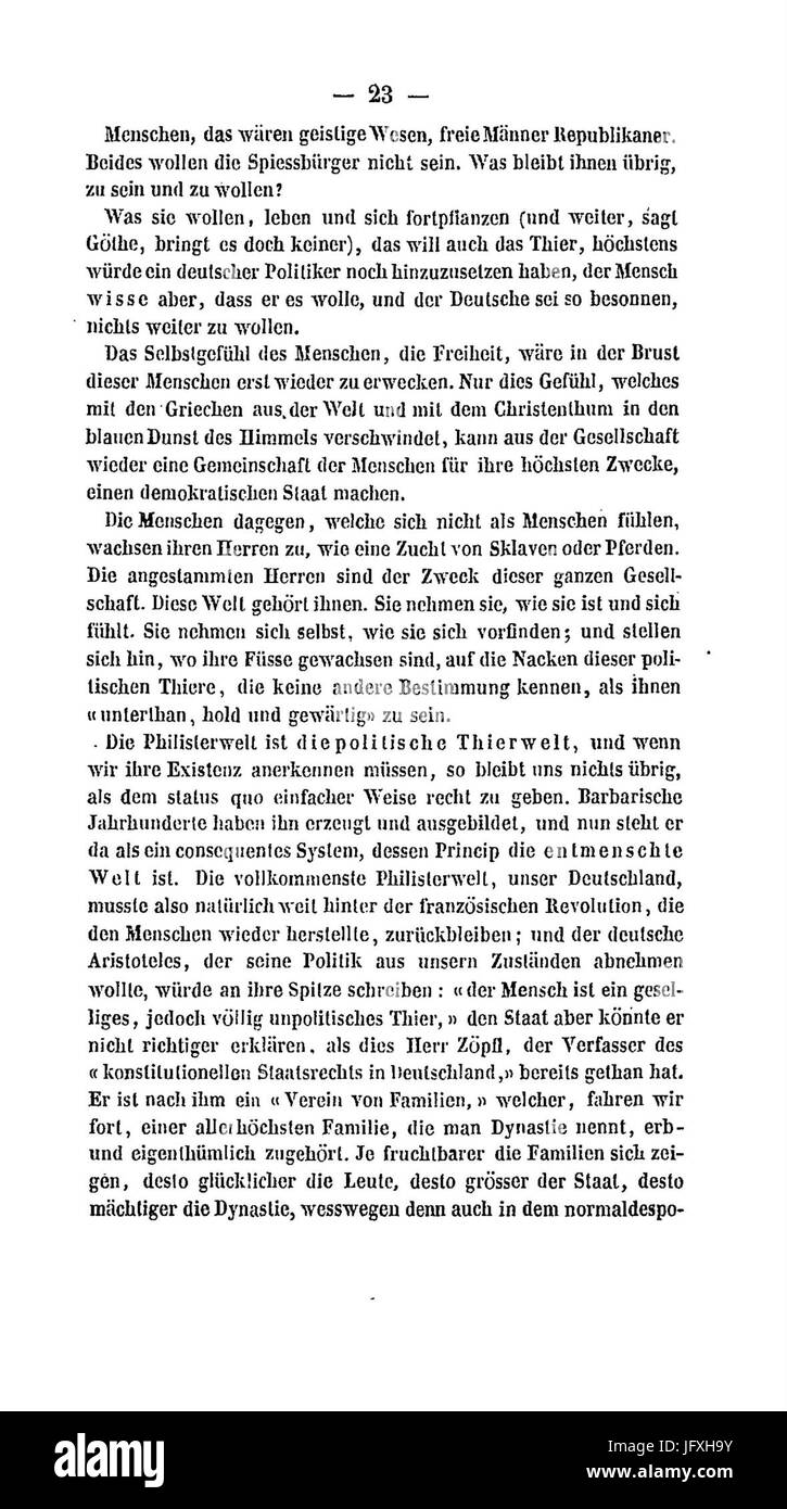 Deutsch Franz Jahrbücher (Ruge Marx) 023 Stockfoto