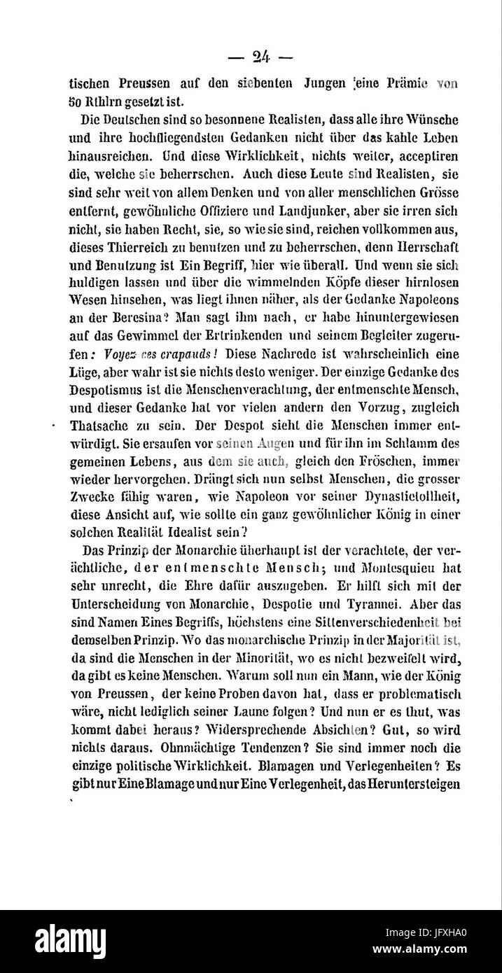 Deutsch Franz Jahrbücher (Ruge Marx) 024 Stockfoto