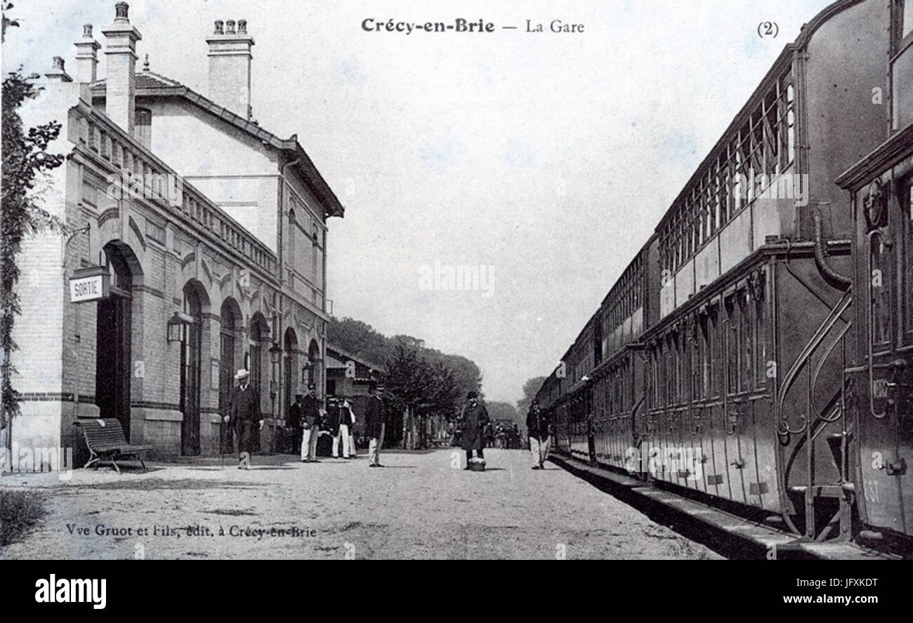 Crécy-En-Brie - La Gare 02 Stockfoto