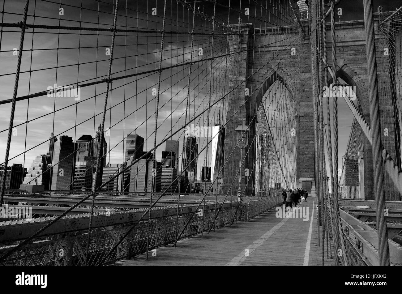 New York Schwarz und Weiß Stockfoto