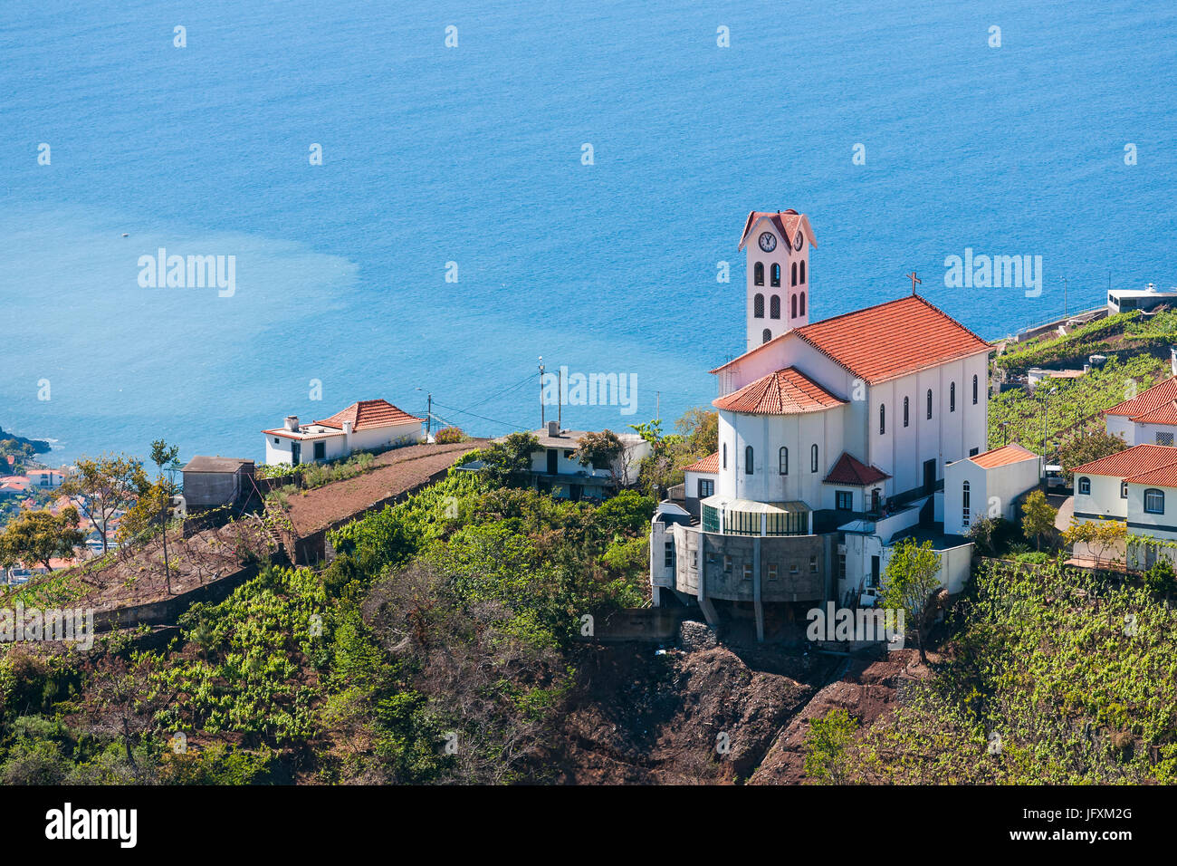 Die Insel Madeira, Camara de Lobos. Carachico Kirche Stockfoto