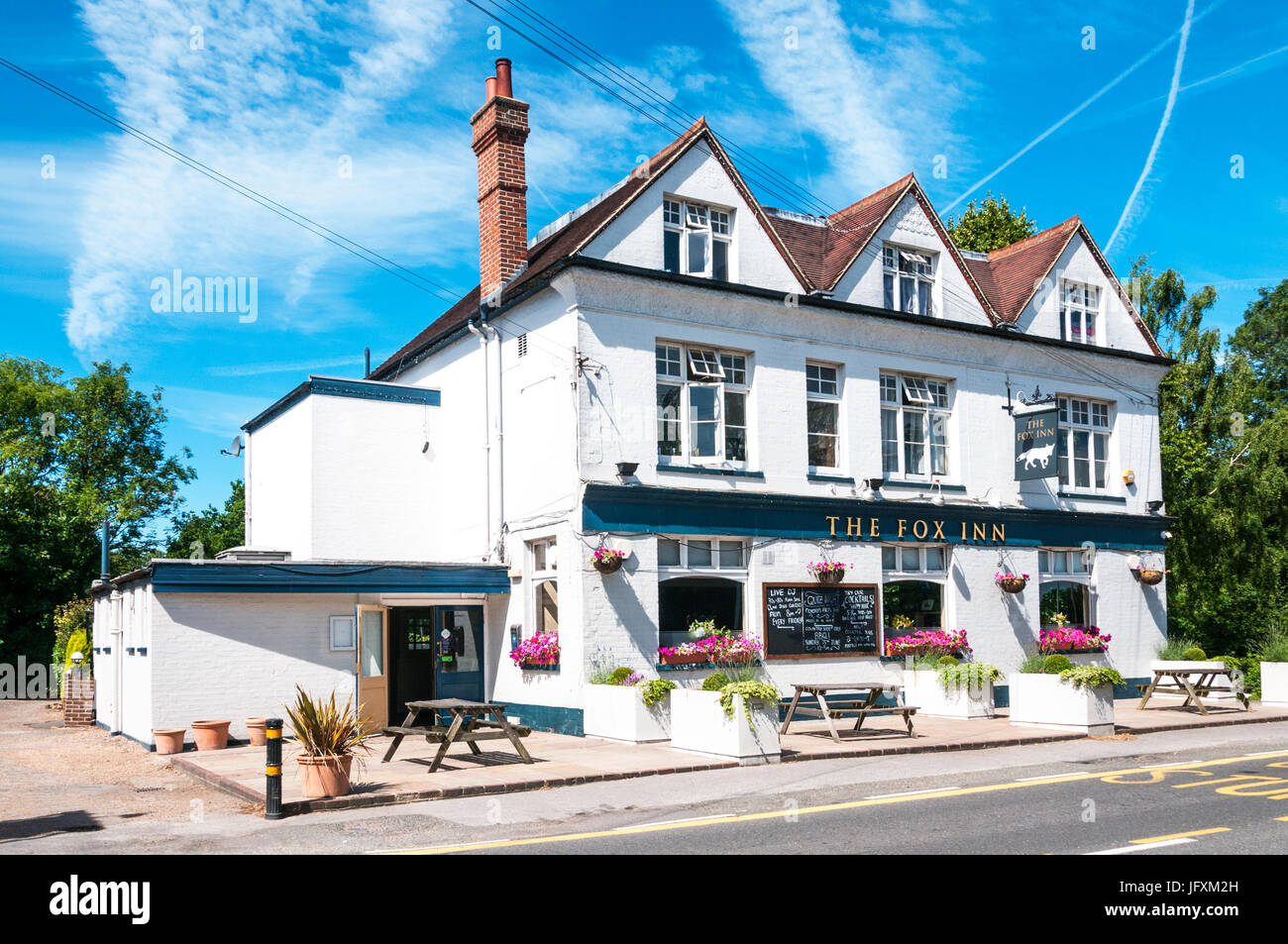 Die Fox Inn Wirtshaus am Keston in Kent. Stockfoto