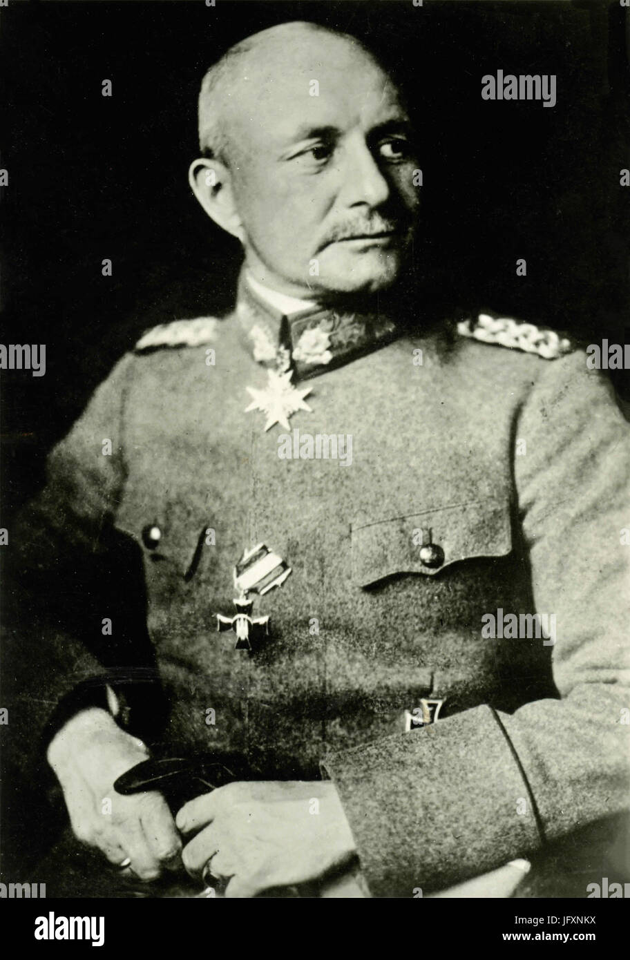Der deutsche General Paul von Lettow-Vorbeck Stockfoto