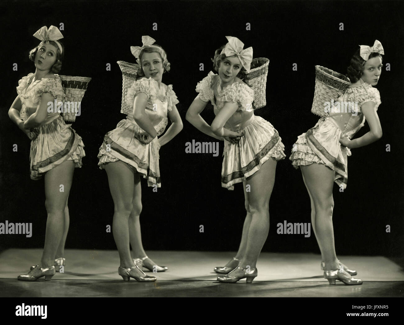 Die Mädchen, 1930er Jahre Stockfoto