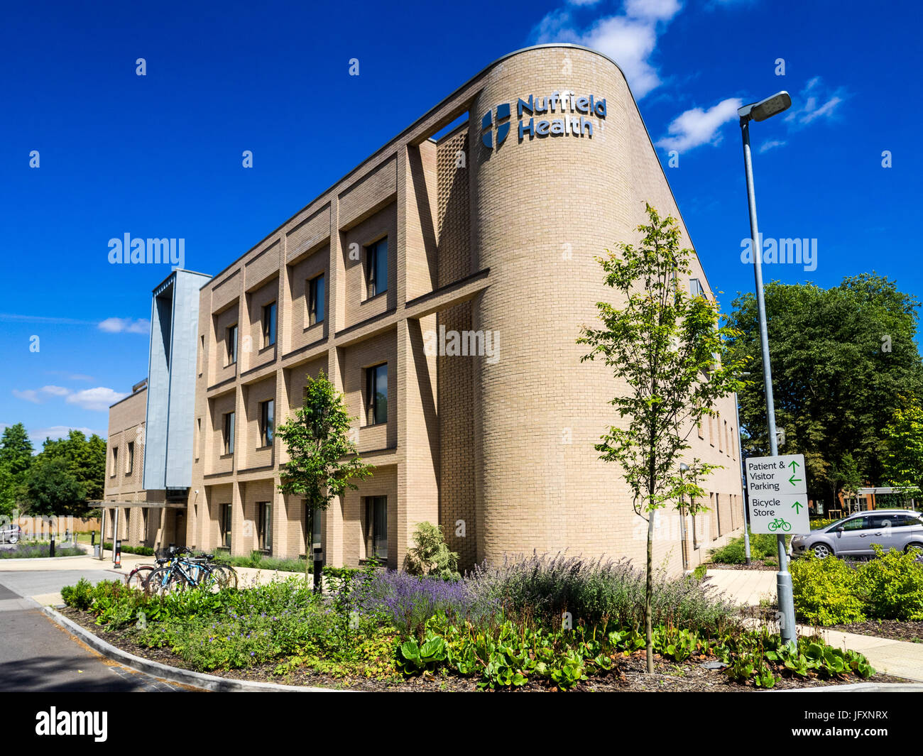 Private Hospital - Private Healthcare - The Nuffield Health Private Hospital in Cambridge, Großbritannien Stockfoto