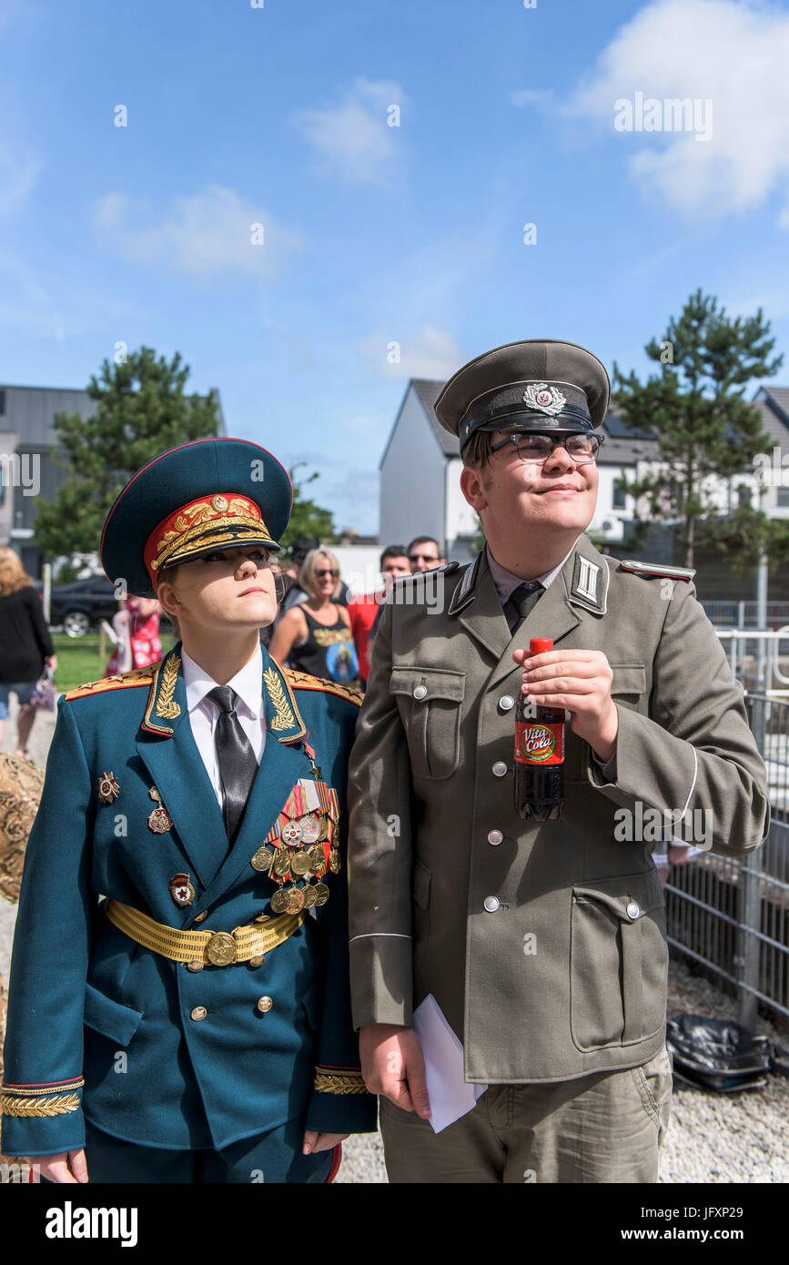 Comic-Buch-Fans, Cineasten und Cosplay Künstler versammeln sich am The Heartlands in Cornwall für Geekfest 3.0 - ein Fest aller Dinge Sci-Fi, Comic, film Stockfoto