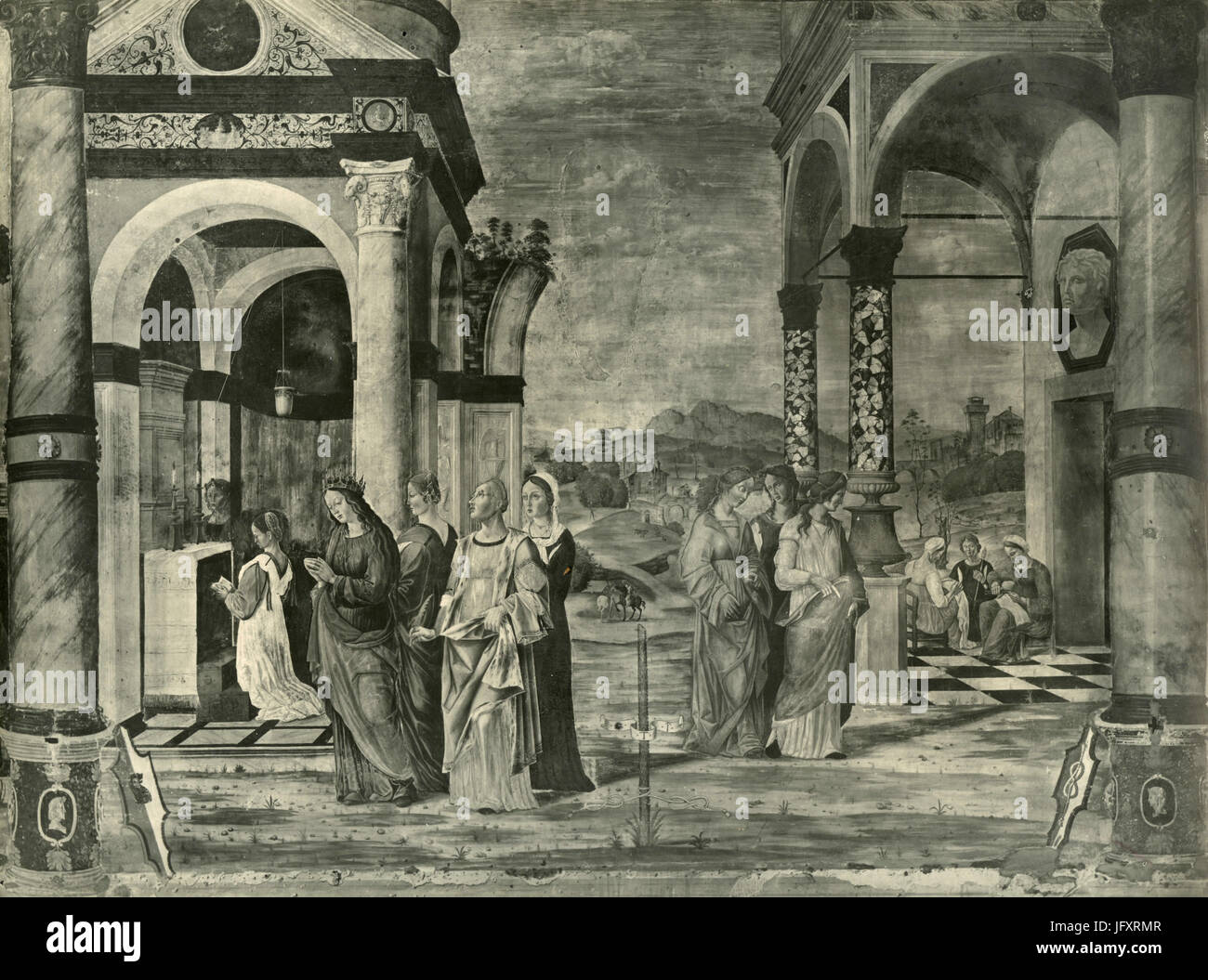 Reinigung der Jungfrau Maria, Gemälde von Girolamo da Santa Croce, Padua, Italien Stockfoto