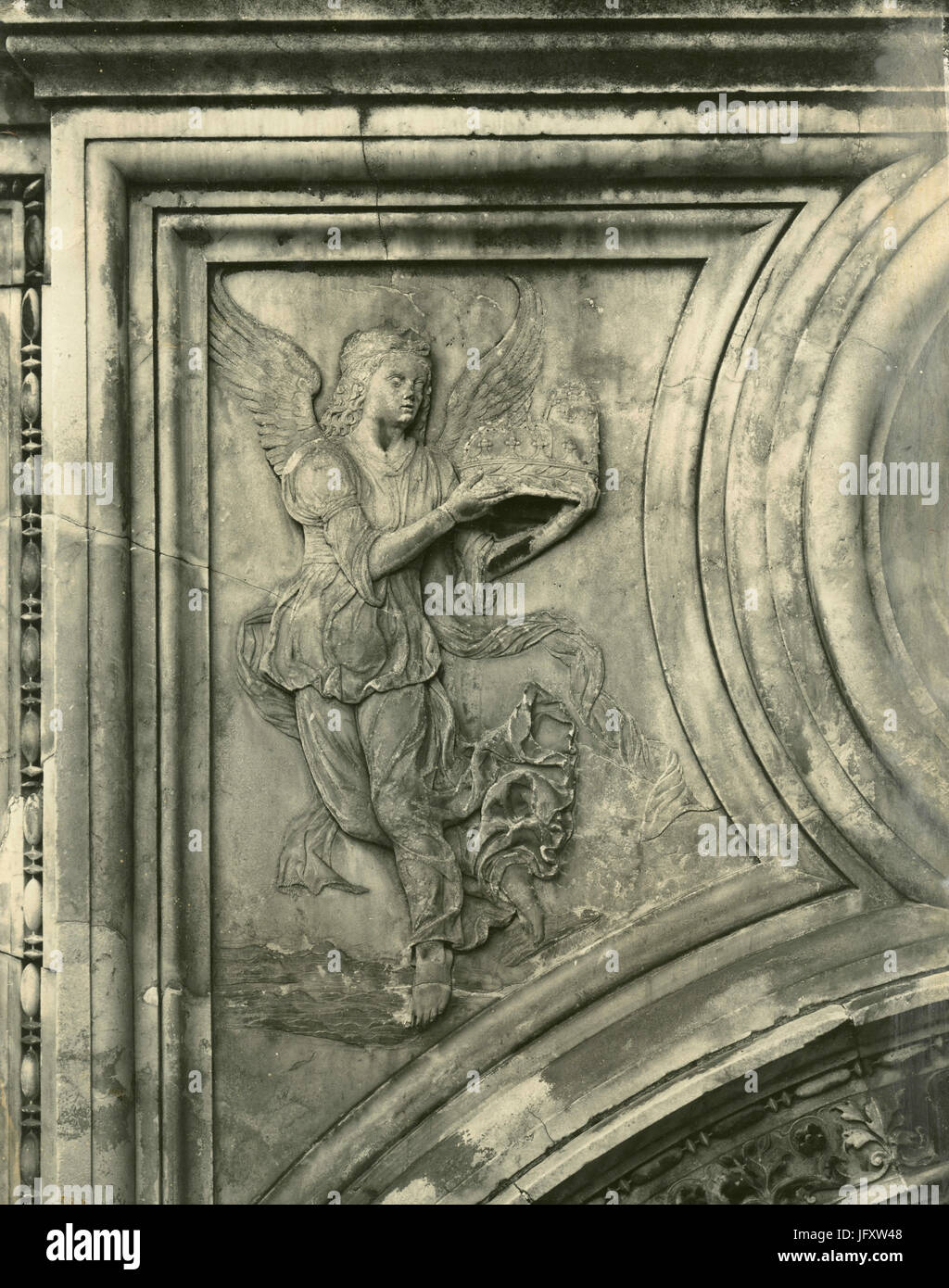 Detail der Riese Treppe, Venedig, Italien Stockfoto