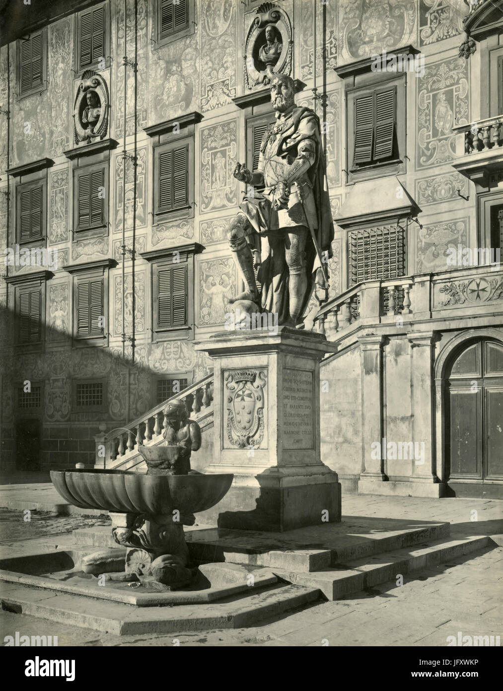 Statue von Cosimo I, von Francavilla, Pisa, Italien Stockfoto