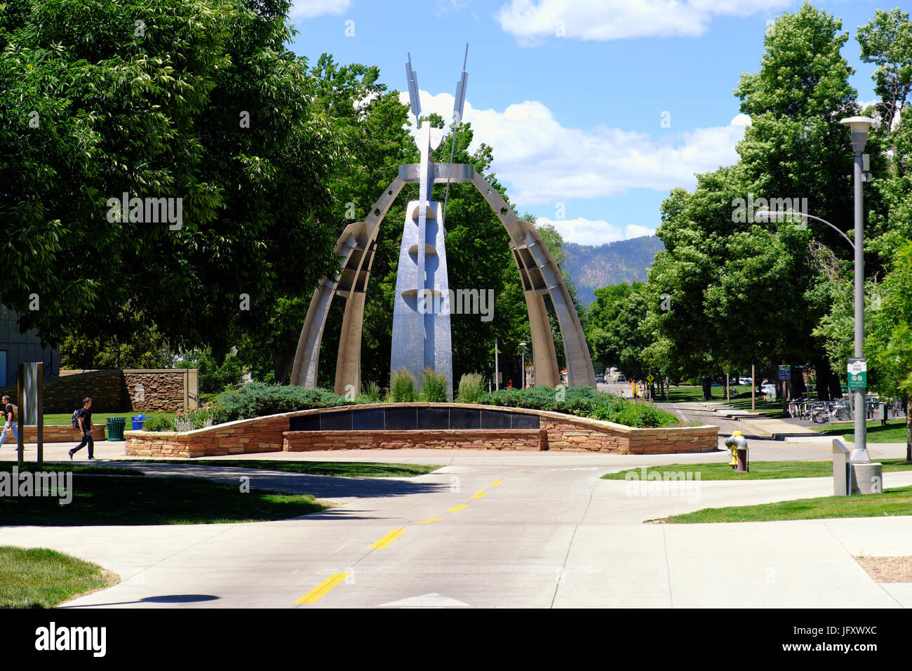 Colorado State University in Fort Collins, Colorado. Stockfoto