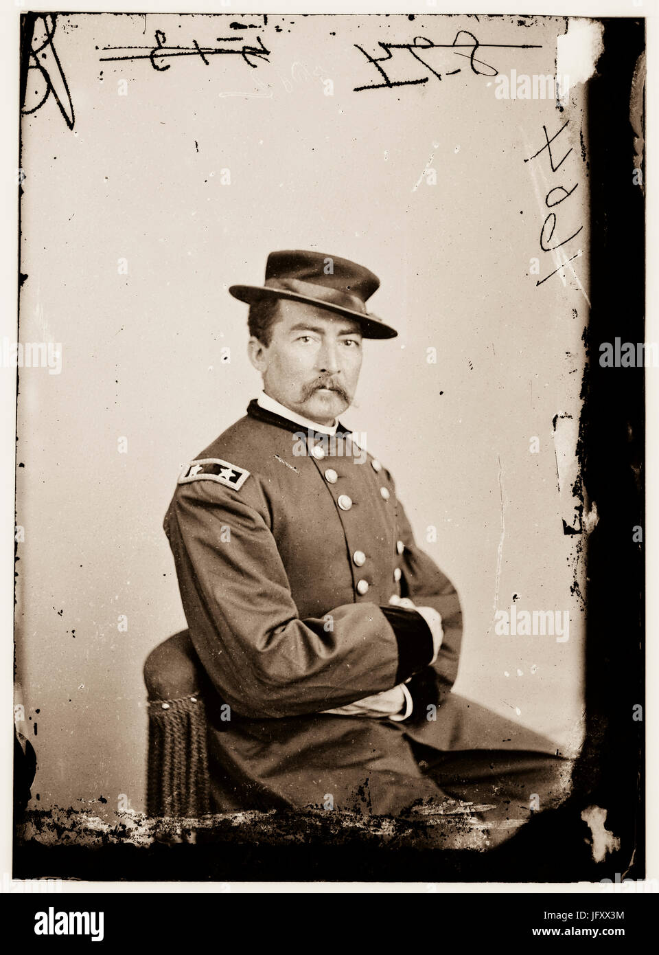 Titel: General Phil Sheridan Rufnummer: LC-BH82-4012 ein <P&P>[P & P] Reproduktion Nummer: LC-DIG-Cwpbh-01008 (digitale Datei aus original neg.) RIGHTS INFORMATION: Keine bekannten Einschränkungen für Publikation. MEDIUM: 1 negativ: Glas, nassen Kollodium. ERSTELLT/veröffentlicht: [zwischen 1855 und 1865]</P&P> Stockfoto