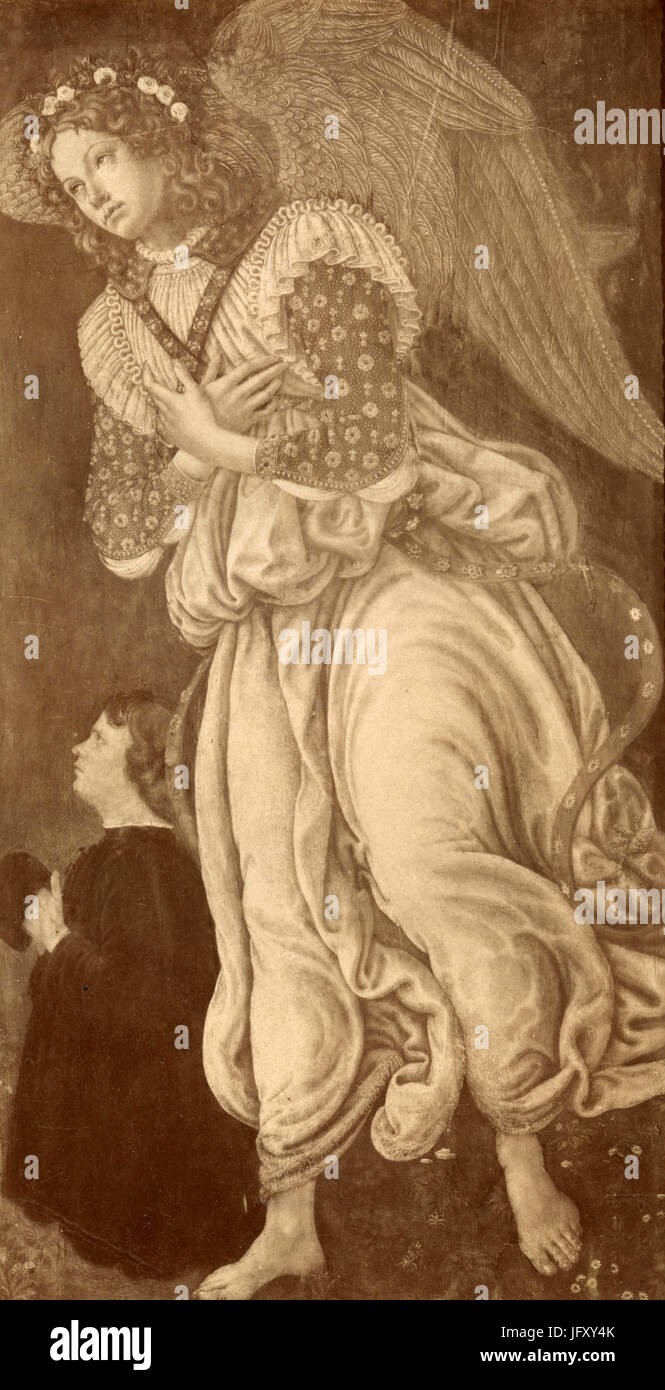 Ein Engel, Gemälde von Botticelli, Collegiata, Empoli, Italien Stockfoto