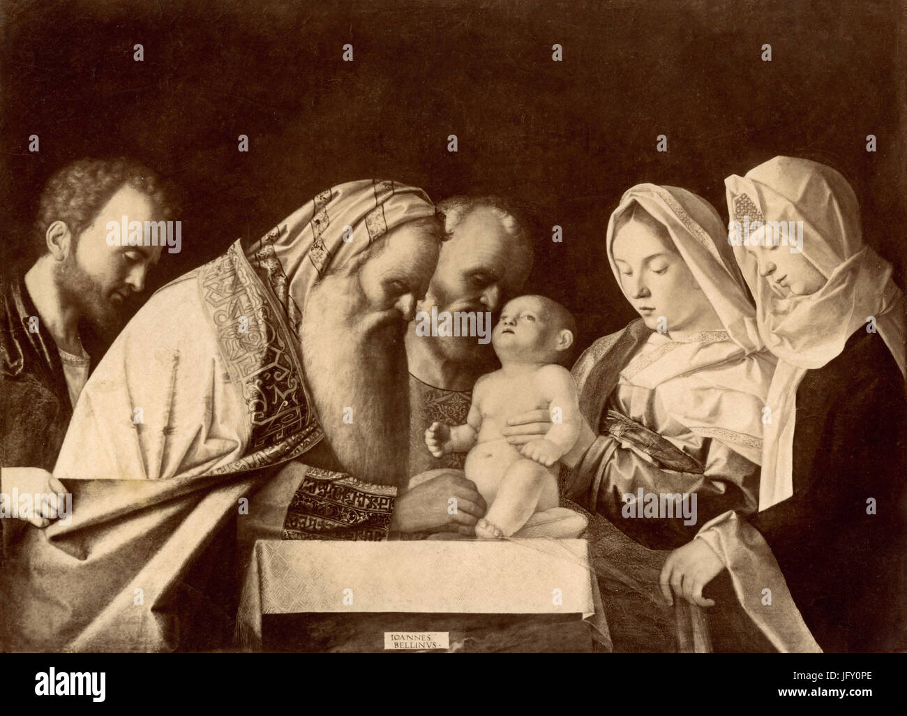 Die Beschneidung, Gemälde von Giovanni Bellini, London, UK Stockfoto